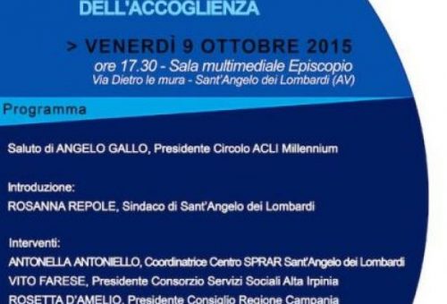 EVENTI Sant’Angelo dei L.- “Comunità e associazioni: confronto sulle politiche dell’accoglienza”: come gestire i rifugiati in provincia